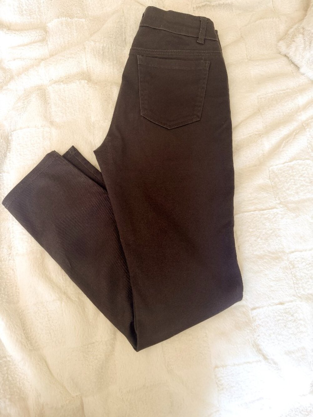 NYGARD Slims Luxe Denim TaupeBrown Pull-On Stretch Pants - Size 6/30" Inseam